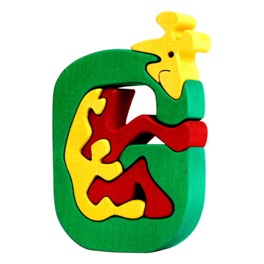 Wooden Puzzle G - Giraffe
