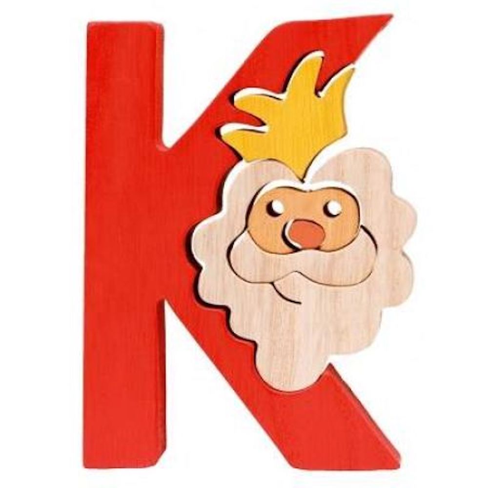 Wooden Puzzle K - King