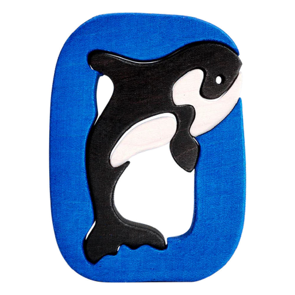 Wooden Puzzle O - Orca