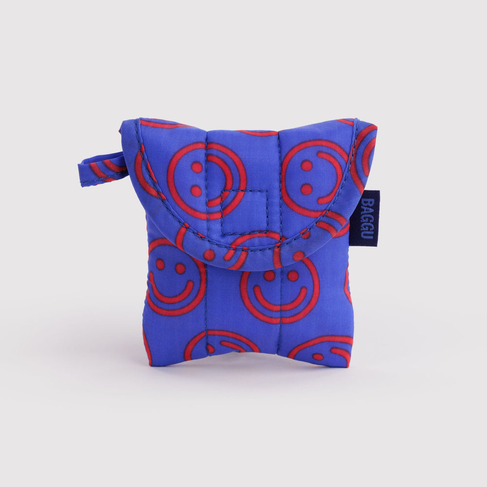 Puffy Earbuds Case Mini Cobalt Happy