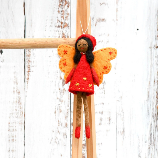Felt Angel Fairy Red Dress