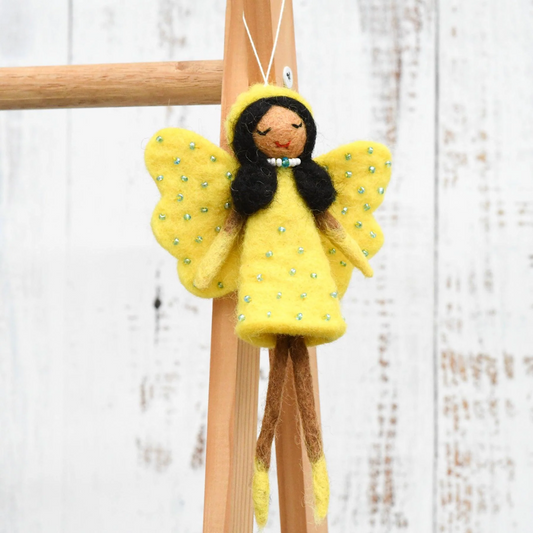 Felt Angel Fairy Yellow