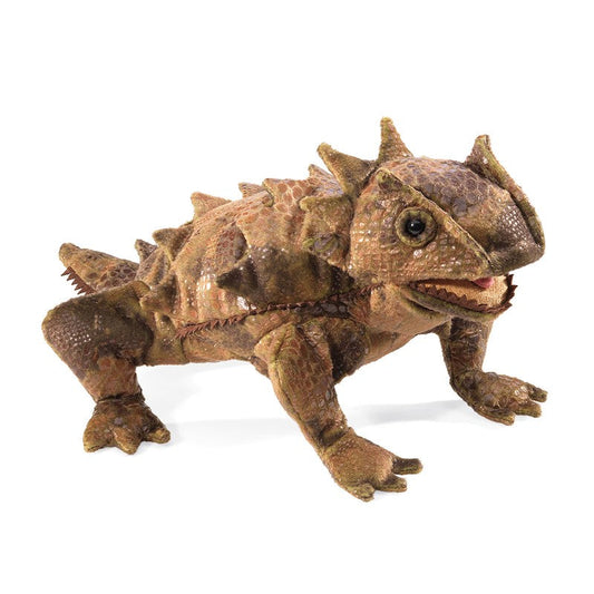 Folkmanis Horned Lizard Puppet detail