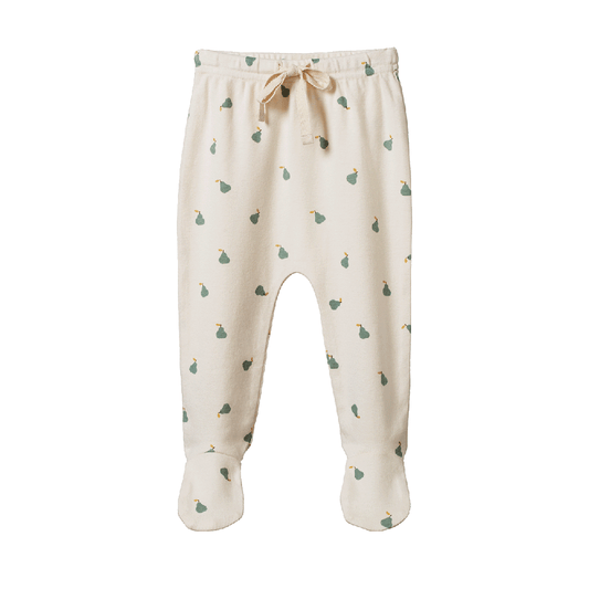 Footed Rompers Petite Pear Print