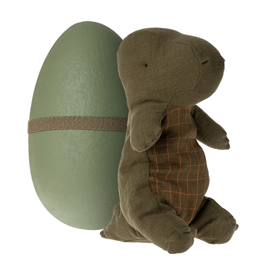 Gantosaurus In Egg Medium Forest Green