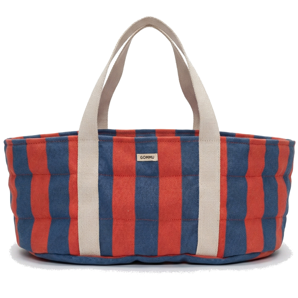 Gommu Big Stripes Navy Bassinet