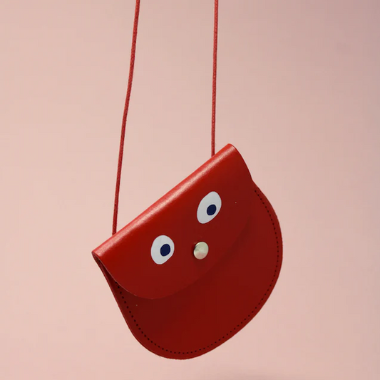 Googly Eye Pocket Purse Red