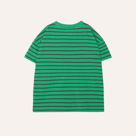 Green Striped Kids T-Shirt