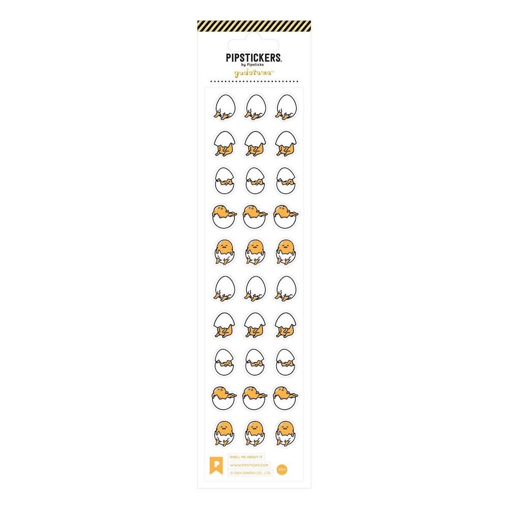 Gudetama Shell Me About It Stickers