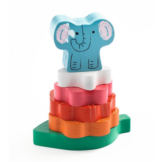 Flower Puzz & Stack Wooden Puzzle