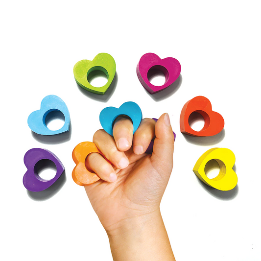 Heart Rings Crayons