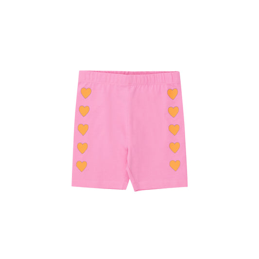 Hearts Biker Short Pink