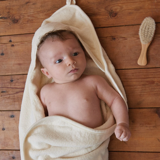 Hooded Bath Towel Natural