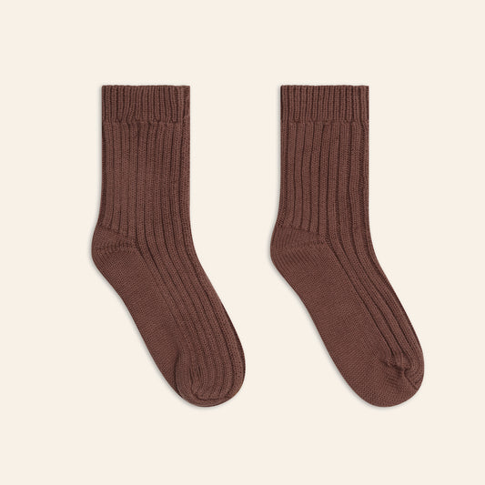 Knit Socks Cocoa