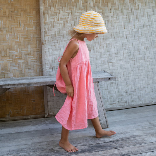 Crochet Hat Mango Stripe