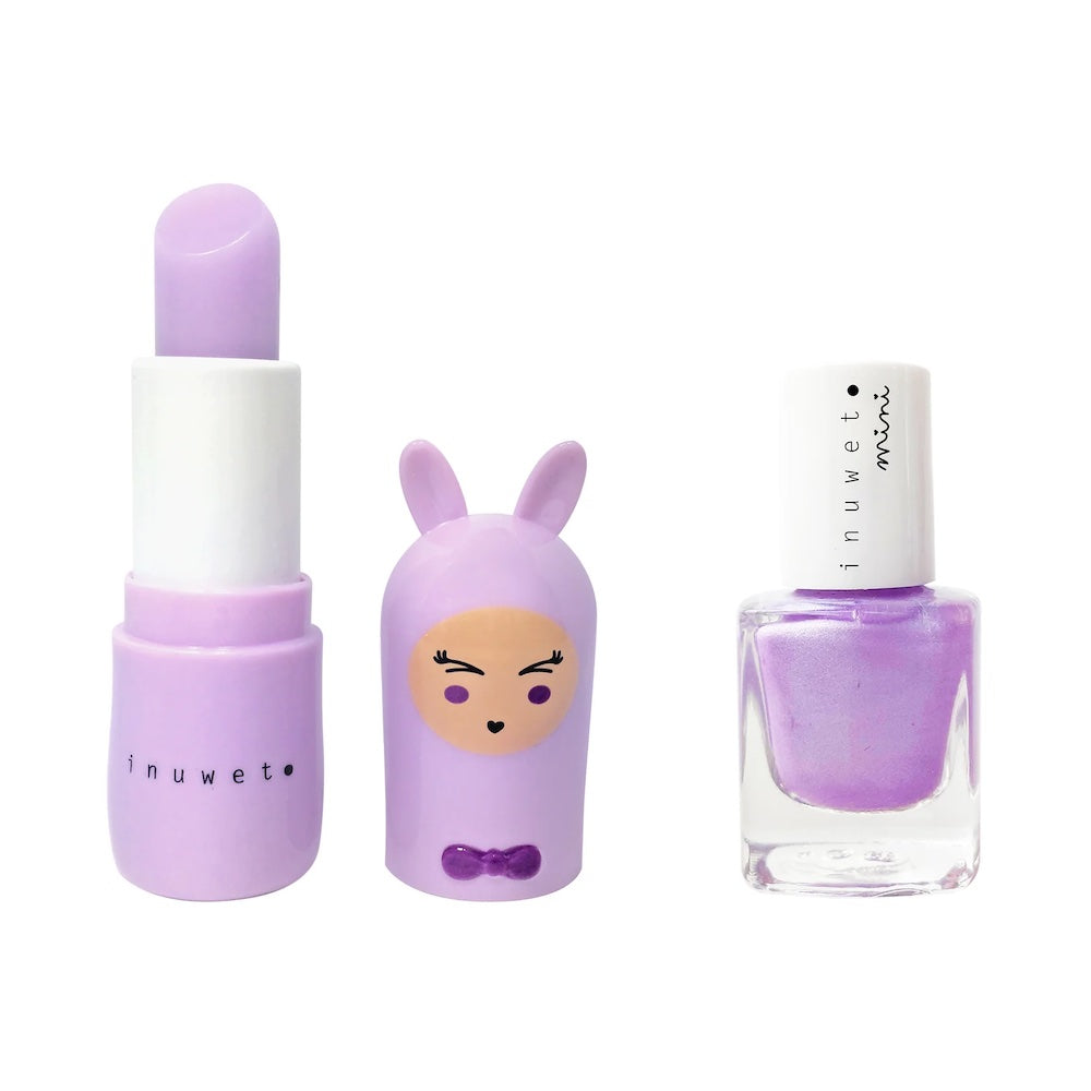 Purple Lip Balm + Nail Polish Duo