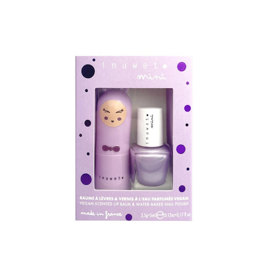 Purple Lip Balm + Nail Polish Duo