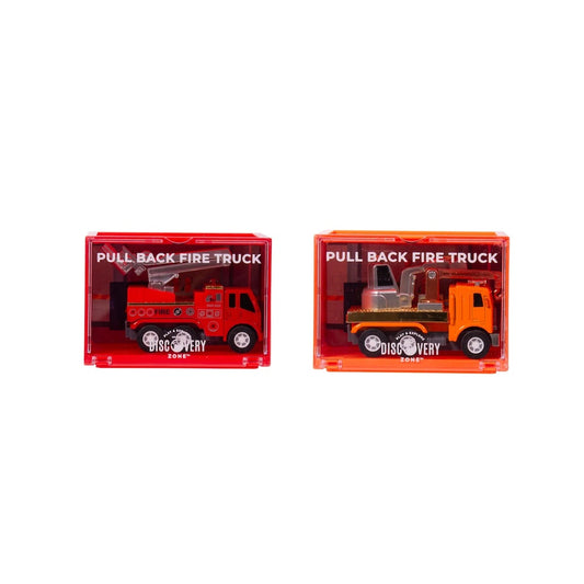 Fire Truck Pull Back Vehicles Assorted