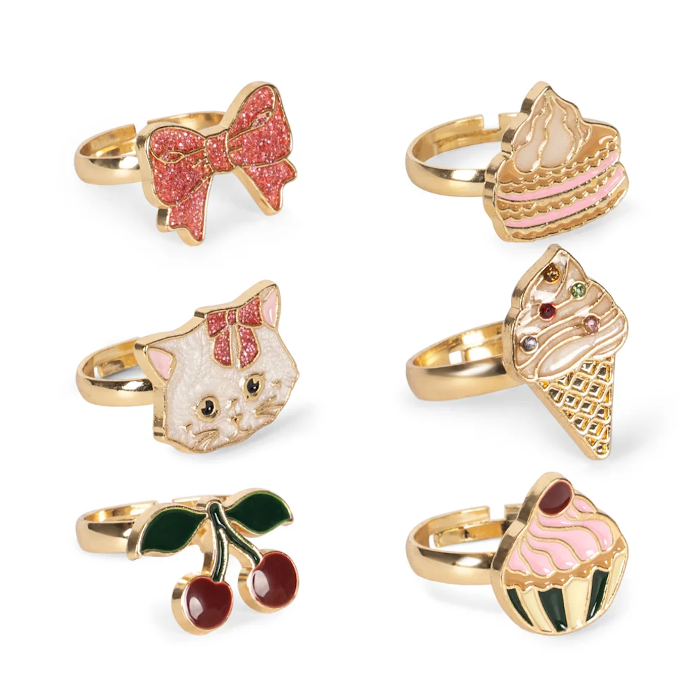Kitty Sweets Ring Set 6 Pieces