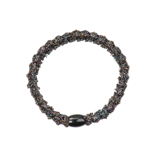 Lace Multi Petrol Glitter Hair Tie