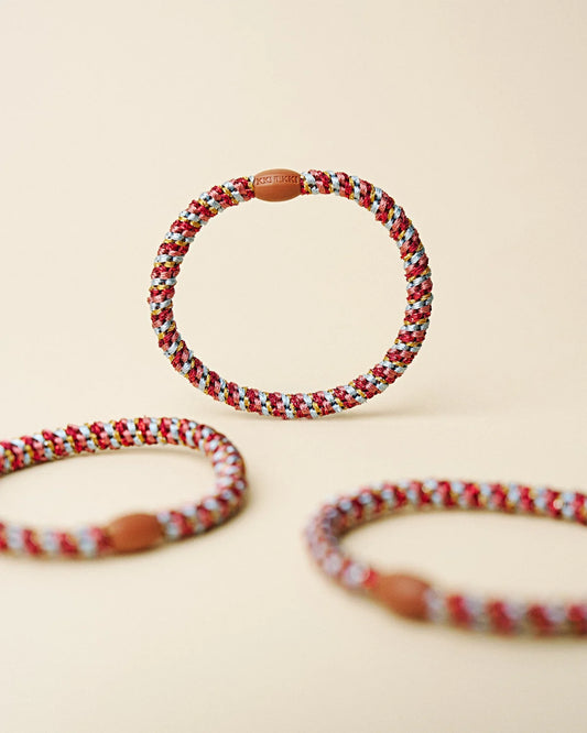 Slim Bordeaux Curry Hair Tie