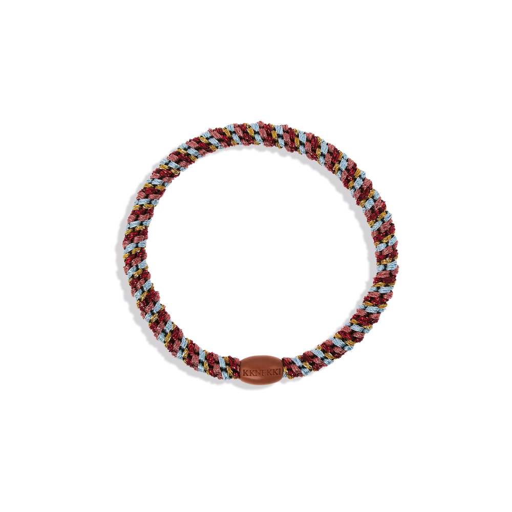Slim Bordeaux Curry Hair Tie
