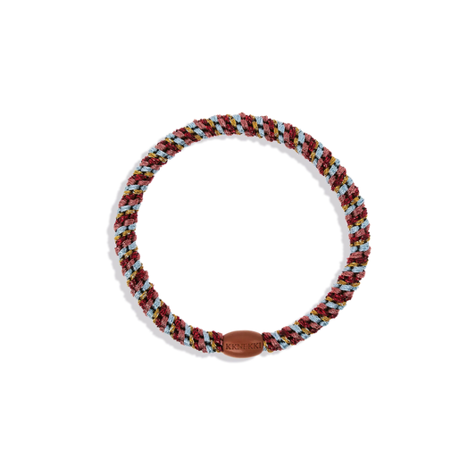 Slim Bordeaux Curry Hair Tie