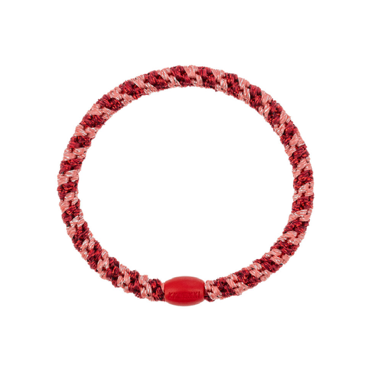 Slim Coral Bordeaux Hair Tie