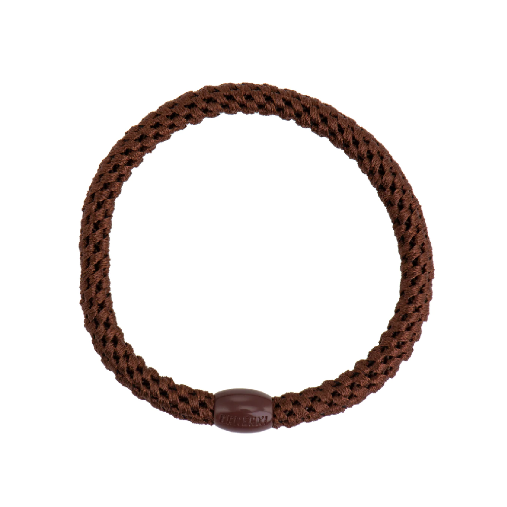 Slim Mid Brown Hair Tie