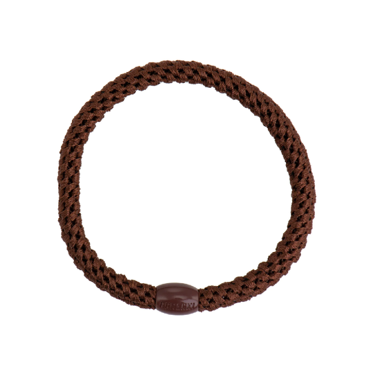 Slim Mid Brown Hair Tie
