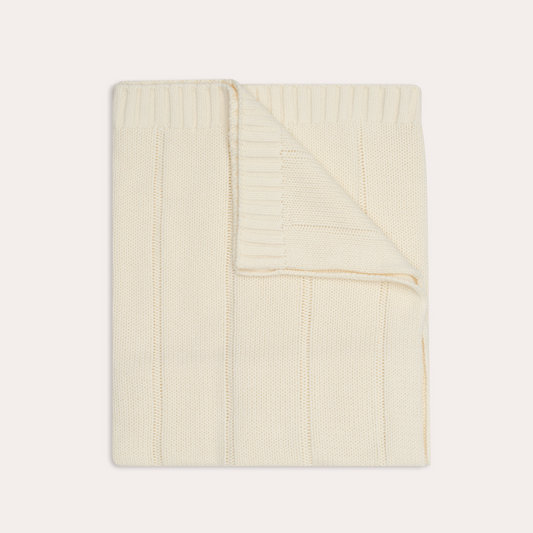 Knit Baby Blanket Vanilla