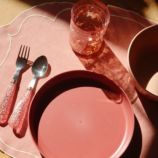 2 Pack Glitter Woof Letter Rose