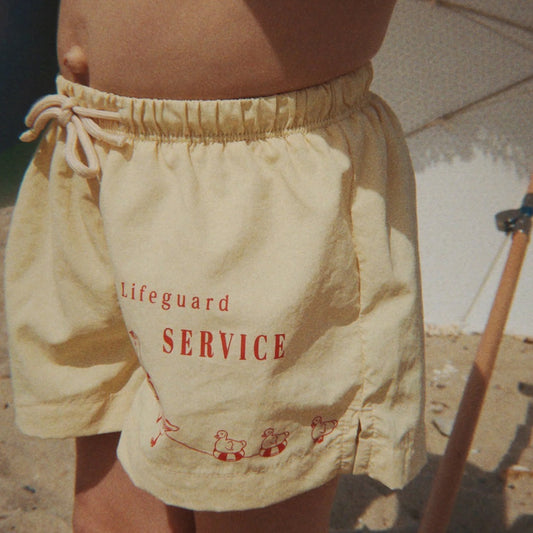 Pomio Short Swim Shorts Banana Crepe