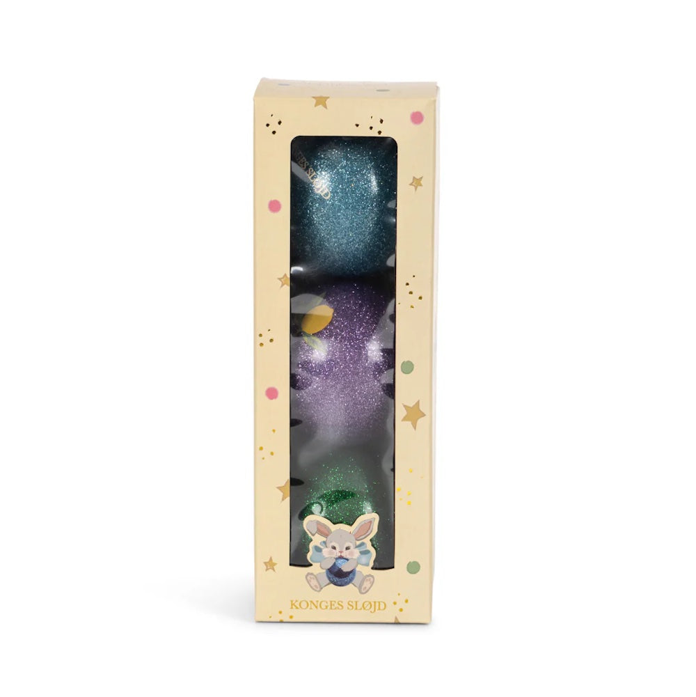 Sparkly Balls 3 Pack Blue