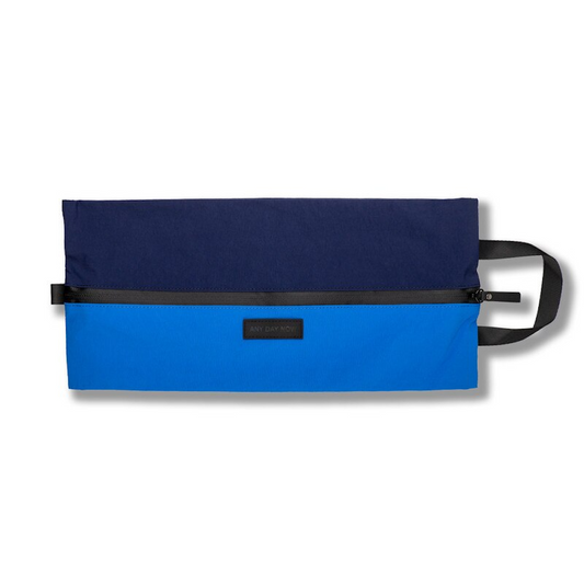 Waterproof Expander Pouch Large Navy & Blue