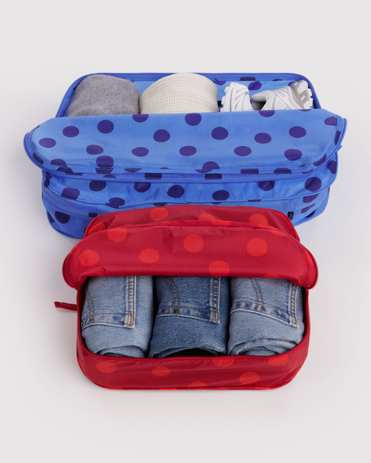 Large Packing Cube Set Polka Dot Mix