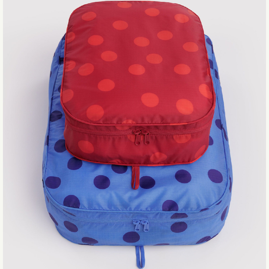 Large Packing Cube Set Polka Dot Mix