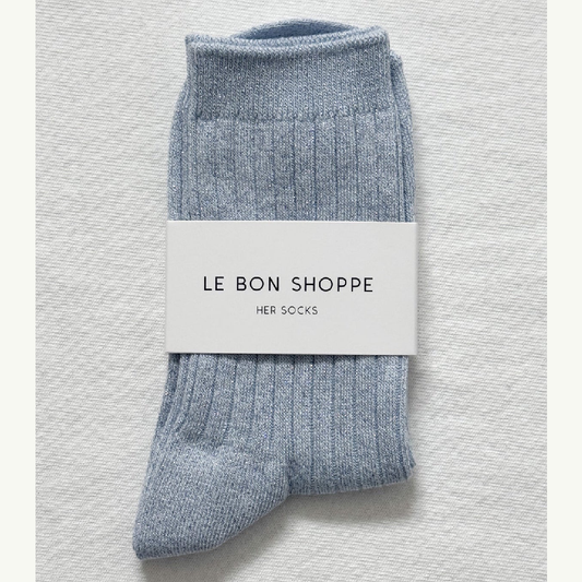 Her Socks Morning Mist Glitter