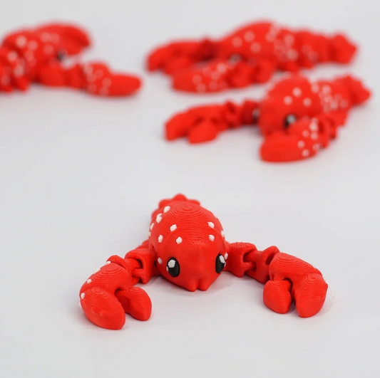 Articulated Red Lobster Fidget Toy