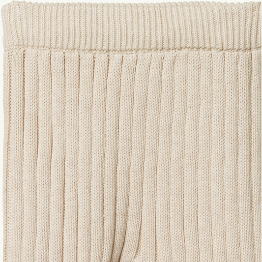 Lou Pants Cotton Knit Oatmeal Marl