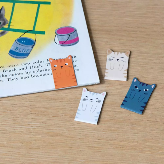 Magnetic Cat Bookmarks Set Of 4