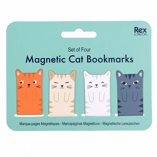 Magnetic Cat Bookmarks Set Of 4