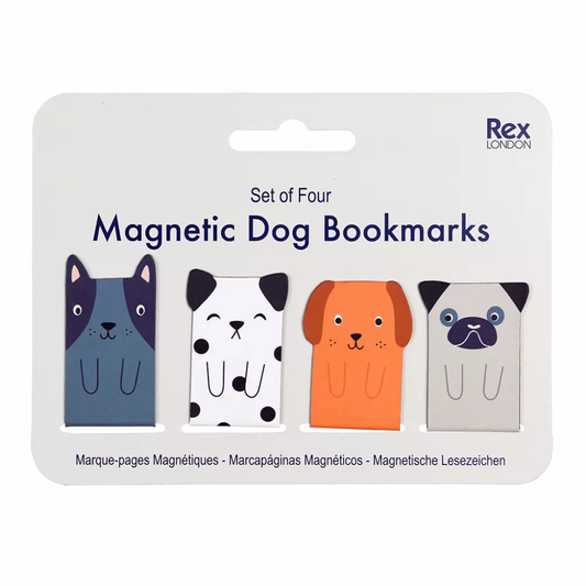 Magnetic Dog Bookmarks Set Of 4