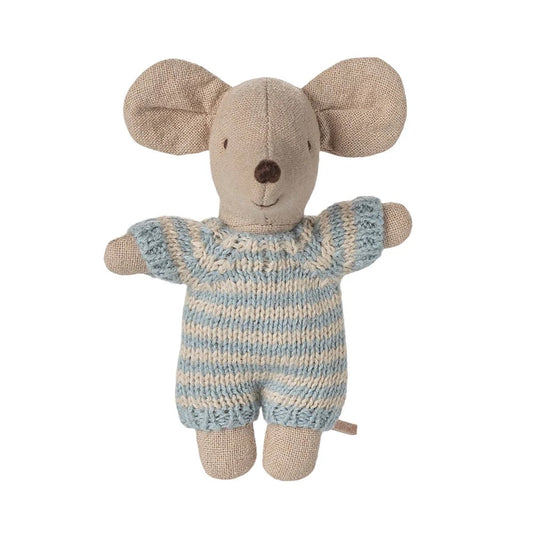 Baby Mouse in Carry Cot Blue