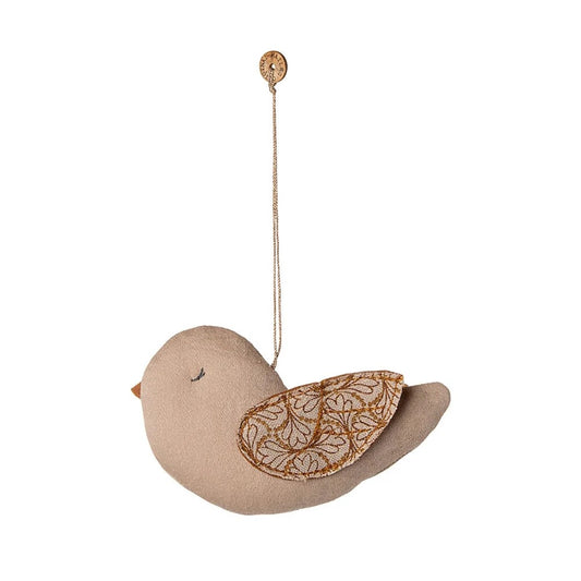 Bird Ornament Winter Heart Sand