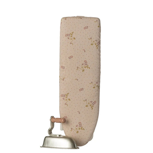 Iron and Ironing Board Miniature Off White