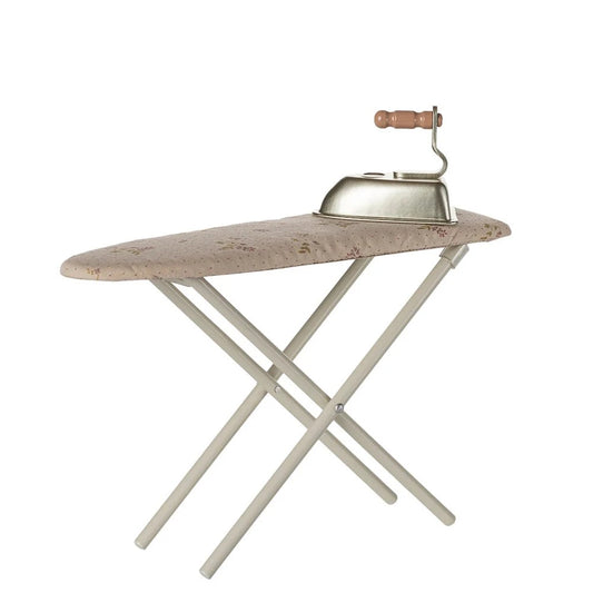Iron and Ironing Board Miniature Off White