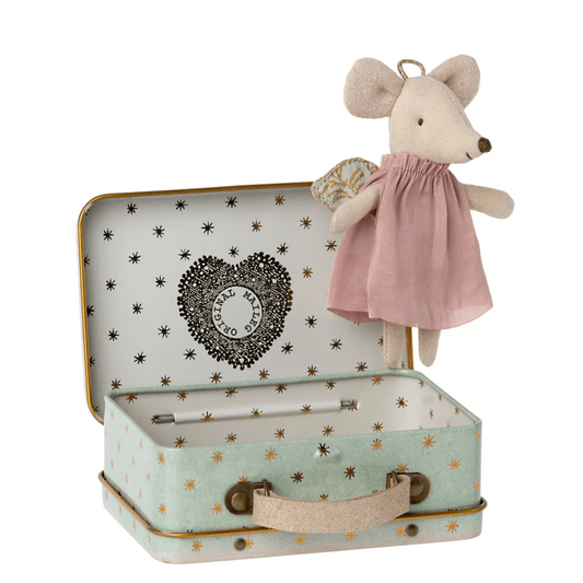 Mouse Angel in Suitcase