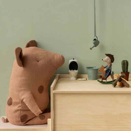 Maileg Truffle Pig Big Vintage Rose