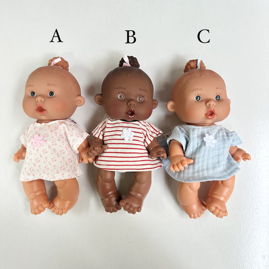 Baby Doll with Bun Assorted